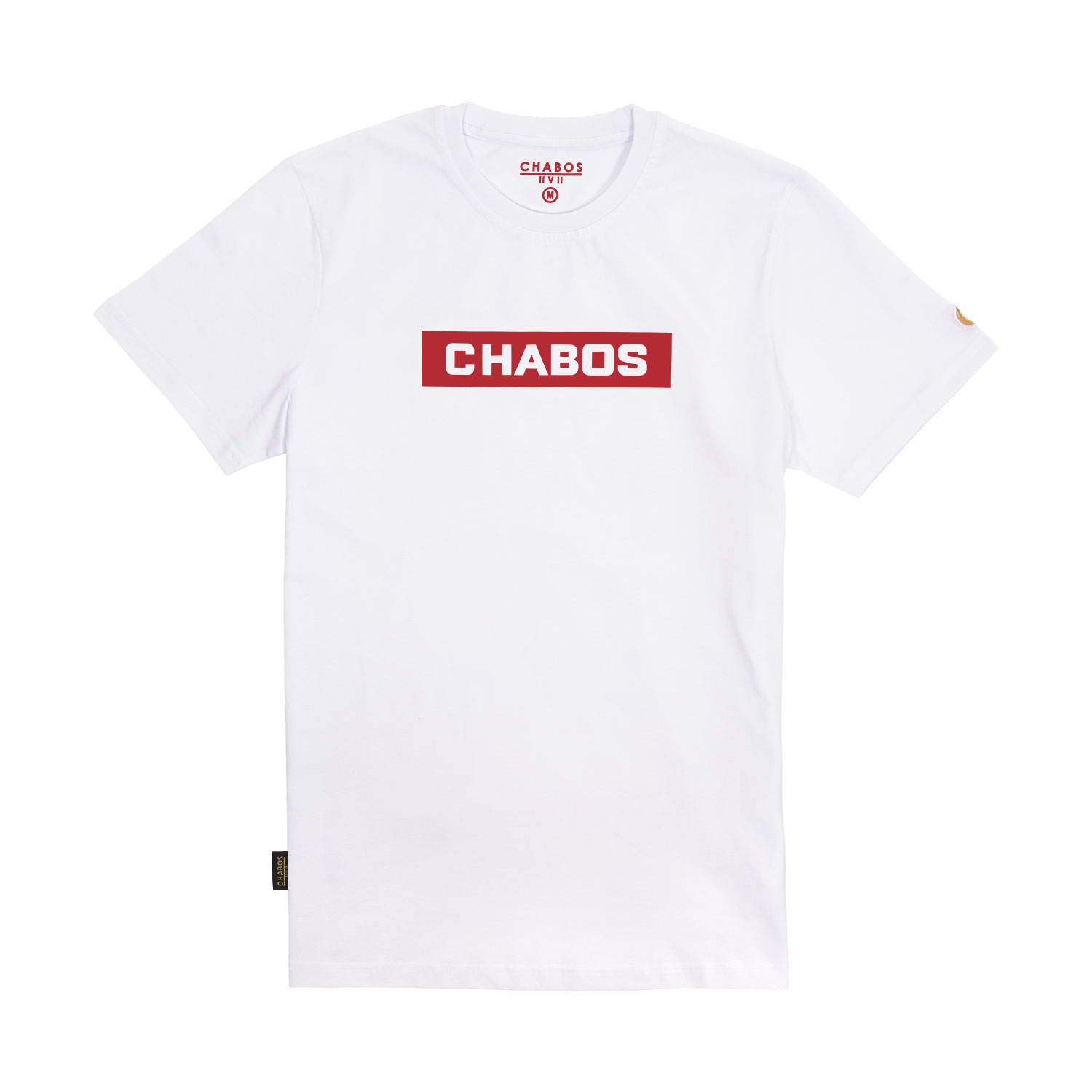CH8190011-Chabos-T-Shirt-Block-Tee-white-Front Block Tee Shirt (white)