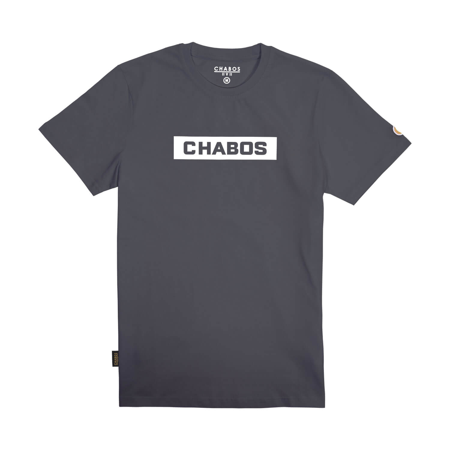 CH8190014-Chabos-T-Shirt-Block-Tee-dark-grey-Front Block Tee Shirt (darkgrey)