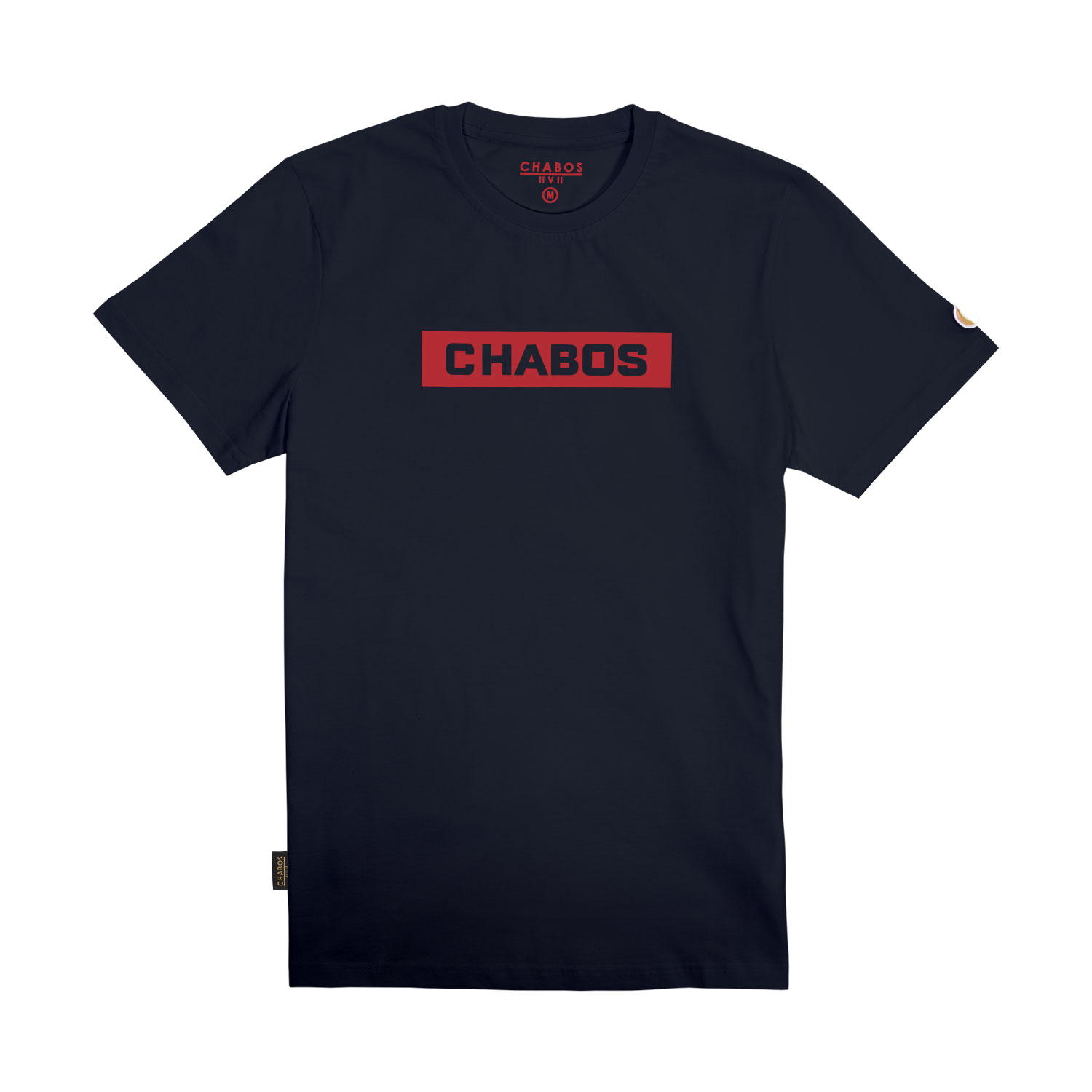 CH8190013-Chabos-T-Shirt-Block-Tee-navy-Front Block Tee Shirt (navy)