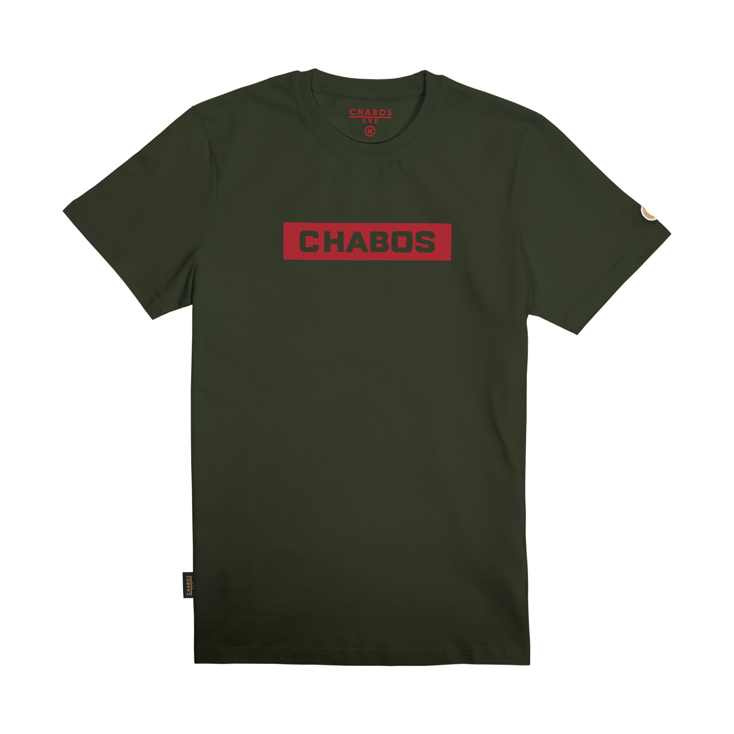 CH8190012-Chabos-T-Shirt-Block-Tee-khaki-Front