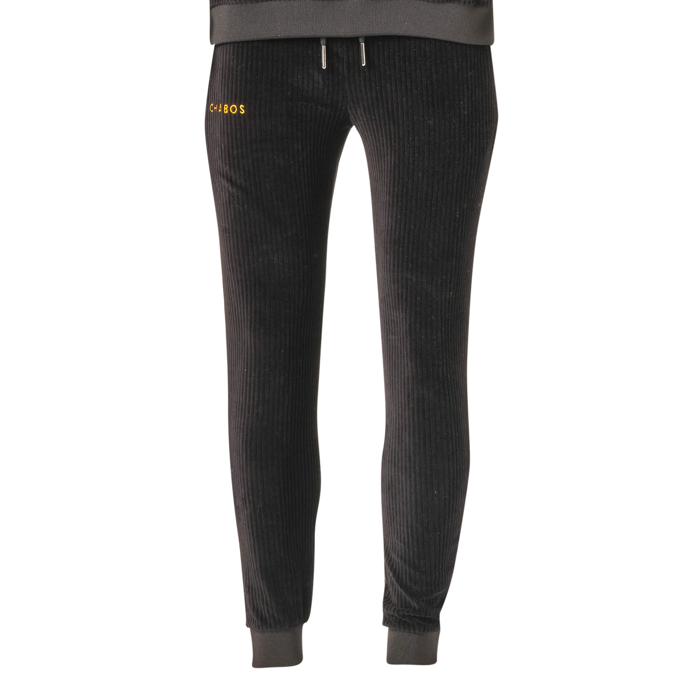 chabos_cord_jogger_trouser_black_front Cord Jogger Trouser (black)